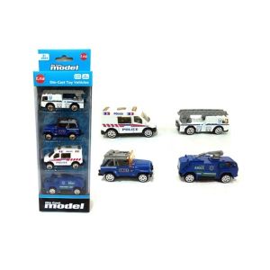 Planet X City Police Vehicles Die Cast Cars Set 4 Pcs (PX-10463)