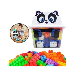 Planet X Cute Panda Mega Blocks Bucket Jar (PX-11799)