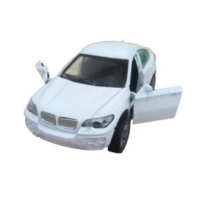 Planet X Pull Back Die Cast Metal BMW Car White (PX-10410)