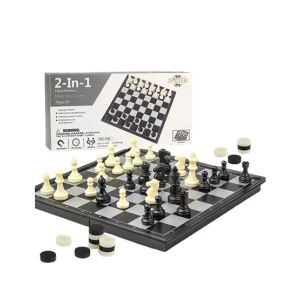 Planet X Travel Magnetic Chess and Checkers Board Game (PX-11734)