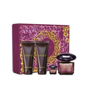 Versace Crystal Noir 4Pcs Gift Set For Women