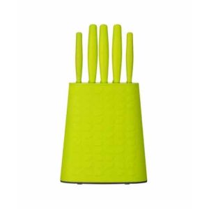 Premier Home 5Pc Lime Green Knife Block Set (907085)