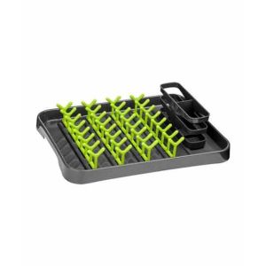 Premier Home Grey And Lime Green Dish Drainer (806568)