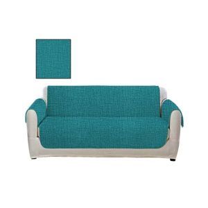 Maguari Printed Textured 5 Seater Sofa Cover Sea Green