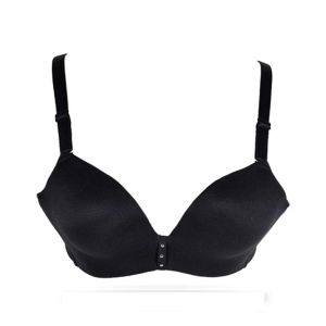 Purple Bag Soft Padded Wireless Pushup Bra Black (0035)