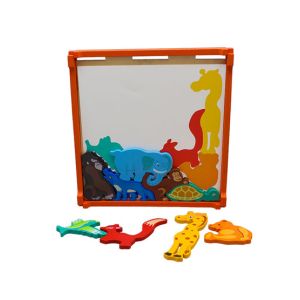 Shopeasy 16 Pcs Animal Theme Wooden Puzzle Set 