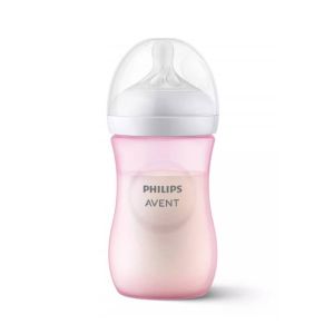 Philips Avent Natural Response Baby Bottle Pastel Pink 260ml (SCY903/11)