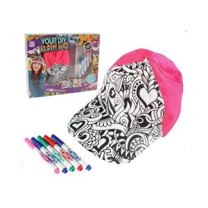 Planet X DIY Painting Cloth Hat With 3 Different Colors Pink (PX-11485)