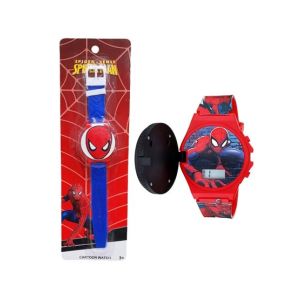 Planet X Marvel Avengers Spiderman Wrist Watch For Boy - Blue (PX-11966)