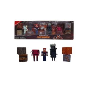 Planet X Minecraft Dungeons Character Action Figure Play Set For Kids (PX-12040)