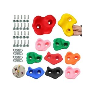 Planet X Rock Climbing Wall Grips Set For Kids - Pack Of 10 (PX-12130)