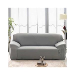 Rainbow Linen Jersey Sofa Cover 6 Seater Light Gray