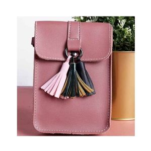 Rangoon Tassels Mobile Bag For Women Pink