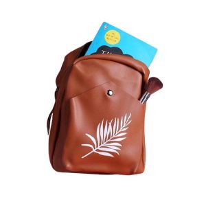 Rangoon Leaf Mini Backpack For Women Brown