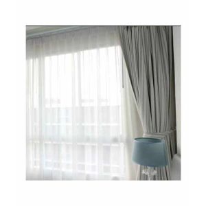 Sajid Zaib Panel Curtain Shafoon Grey Pack of 2