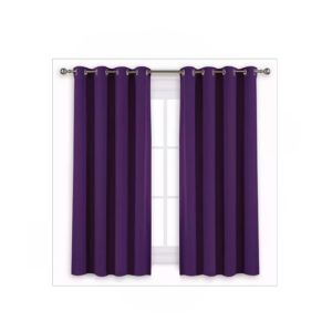 Sajid Zaib Velvet Jacquard Curtains 2 Pcs Purple