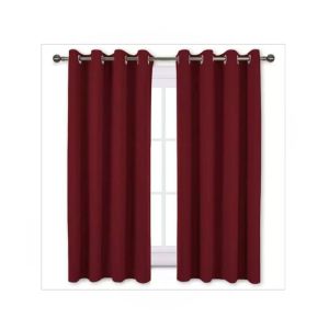 Sajid Zaib Velvet Jacquard Curtains 2 Pcs Red