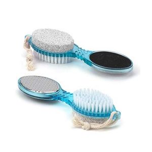 Sasti Market 4 in 1 Multi Use Pedicure Paddle Brush Blue