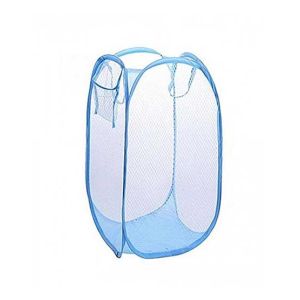 Sasti Market Foldable Laundry Basket Blue