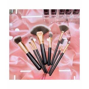 Sasti Market Nine 9 Beauty Makeup Brush Black 8 Pcs