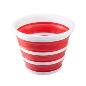 Premier Home Collapsible Bucket Red/White (805981)