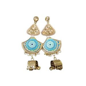 Shaz Jewels Printed Design Jhumka (0010)