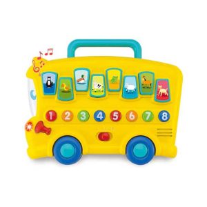 ShopEasy Educational Musical Animal Sounds Bus with Lights