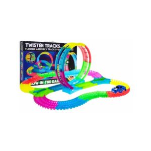 ShopEasy Twister Track Glow-In-The-Dark Race Track