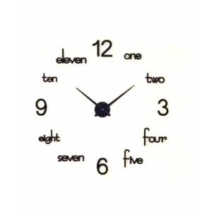 Shopingent 3D Acrylic Wall Clock Black