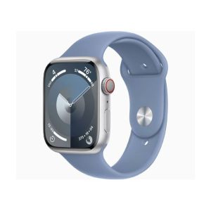 Apple Watch Series 9 Silver Aluminum Case With Sport Band-GPS-45 mm-Winter Blue