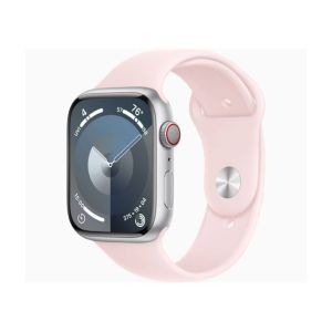 Apple Watch Series 9 Silver Aluminum Case With Sport Band-GPS-41 mm-Light Pink