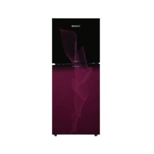 Orient Crystal 410 Freezer-On-Top Glass Door Refrigerator 14 Cu Ft-Smoke Purple