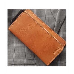 Snug Tanned Leather Wallet/Card Holder For Men Canary