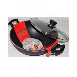 Solecasa 28cm Handle Wok With Glass Lid