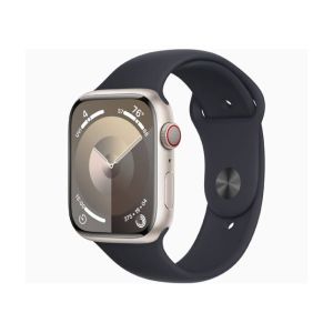 Apple Watch Series 9 Starlight Aluminum Case With Sport Band-GPS &amp; Cellular-45 mm-Midnight