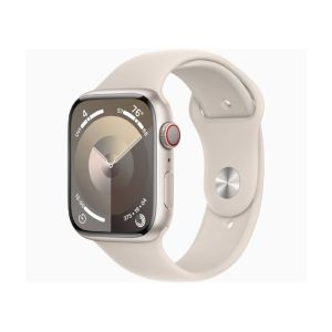 Apple Watch Series 9 Starlight Aluminum Case With Sport Band-GPS &amp; Cellular-45 mm-Starlight