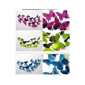 Style Axis 3D Butterfly Wall Stickers 12 Pcs