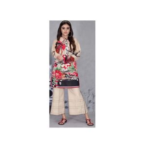 The Attire Gallery Printed Unstitched Suit 2 Pcs (0002)