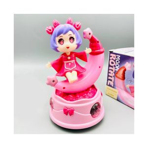 Shopeasy Princess Rotating Toy With Dynamic Music And Lights