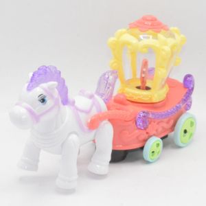 Shopeasy Musical Spin & Glow Carriage Toy 