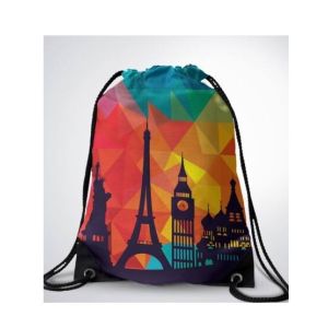 Traverse Paris Digital Printed Drawstring Bag (T557DRSTR)