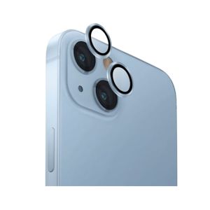 Uniq Optix Aluminium Camera Lens Protector For iPhone 15/15 Plus - Mist Blue