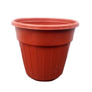 VIP Deals Pots For Flower Plants Plastic Brown - Pack of 12