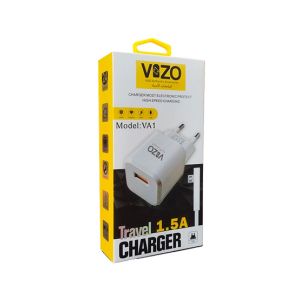 Vizo 1.5A Micro USB Fast Charger - White (VA1)