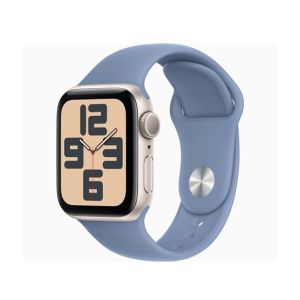 Apple Watch SE 2023 Starlight Aluminum Case With Sport Band-Winter Blue-GPS-40mm