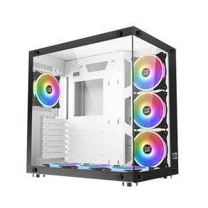 Xigmatek Aquarius Plus Tempered Glass ARGB Mid Tower Gaming Case White