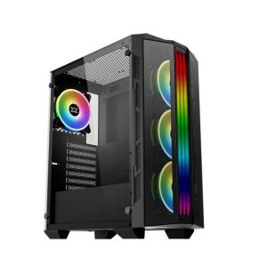 Xigmatek Triple X Tempered Glass RGB Mid Tower Gaming Case