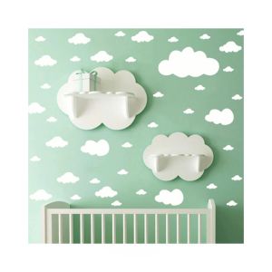 Zain Sticker Cartoon Clouds Wall Stickers - 68pcs