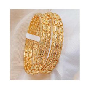 Zamzam Gold Plated Kara Pair (0158)