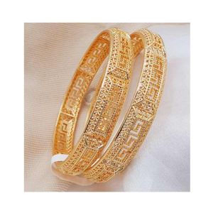 Zamzam Gold Plated Kara Pair (0160)